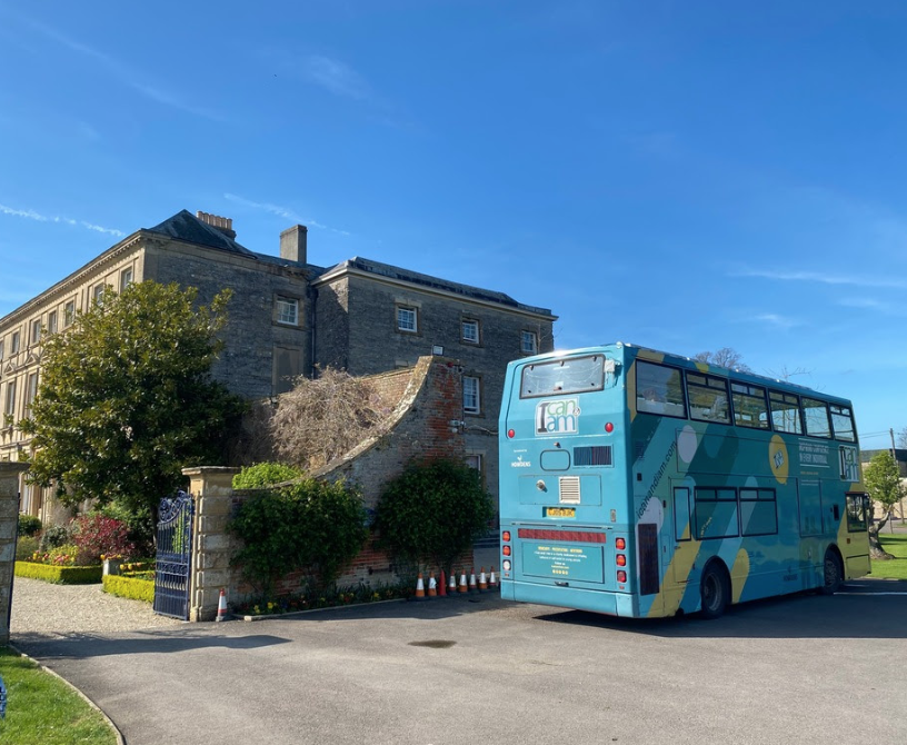 The Big 'I Can & I Am' Bus of Self-Belief Parked Up at Hazlegrove Prep This Week